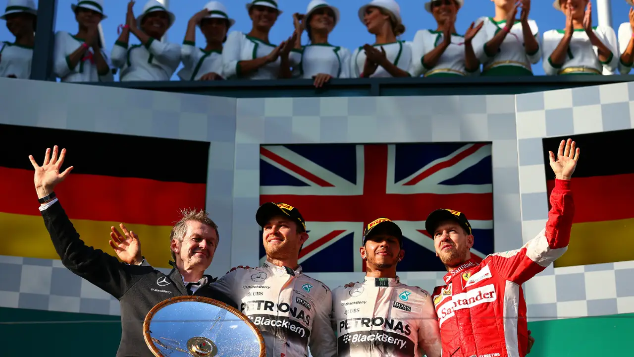 El podio del GP de Australia