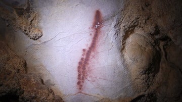 Pinturas halladas en una cueva del Desfiladero de La Hermida
