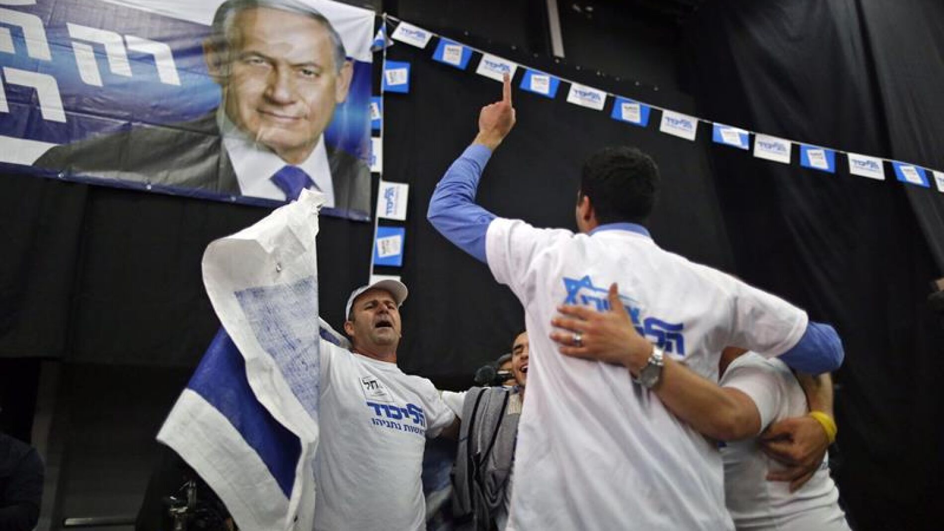 Simpatizantes de Netanyahu