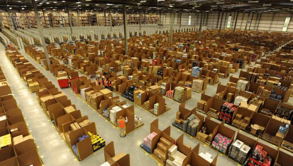 Un almacén de Amazon