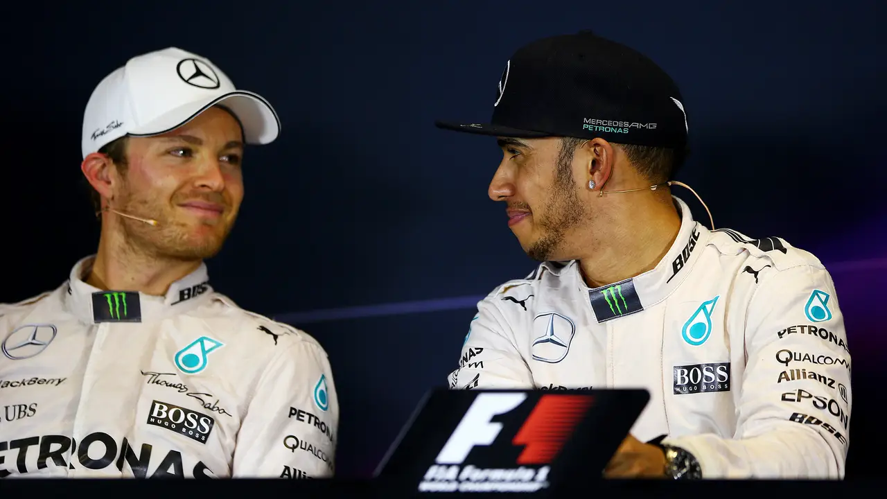 Nico Rosberg y Lewis Hamilton
