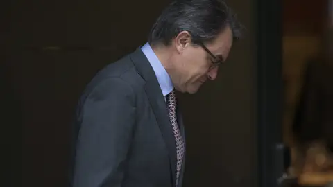 Artur Mas tras la rueda de prensa Artur Mas tras la rueda de prensa