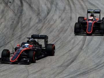 Los dos McLaren-Honda en Sepang