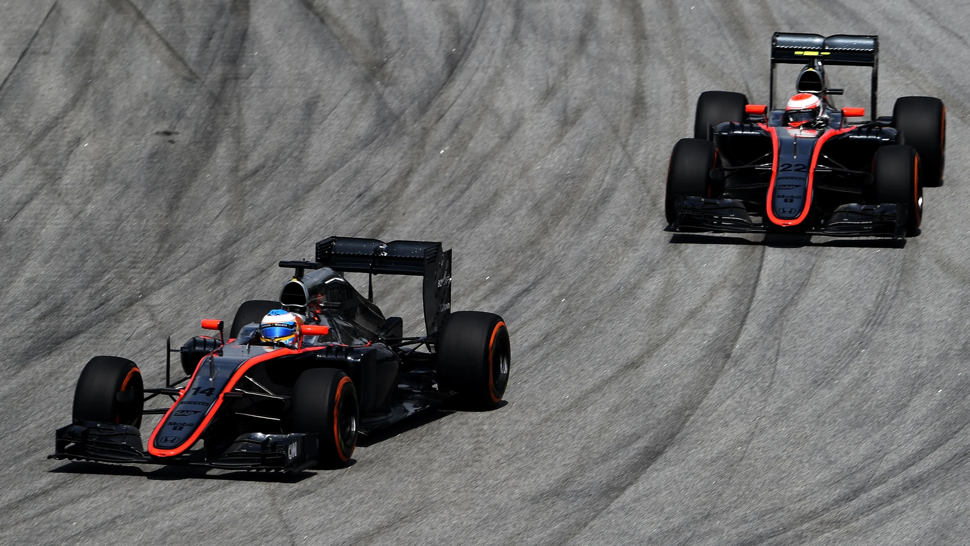 Los dos McLaren-Honda en Sepang