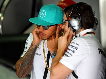 Lewis Hamilton, en Sepang