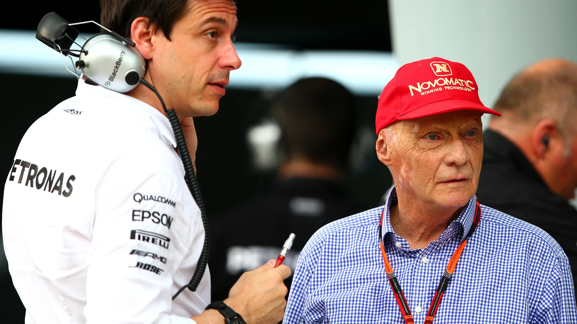 Toto Wolff y Niki Lauda