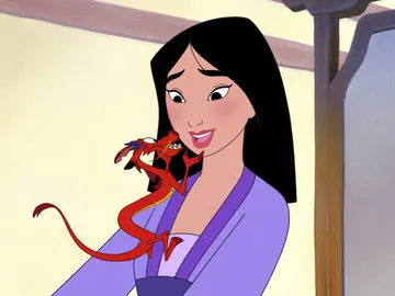 Mulán y Mushu en el clásico Disney Mulán y Mushu en el clásico Disney