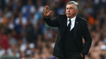 Carlo Ancelotti, en el Santiago Bernab&eacute;u