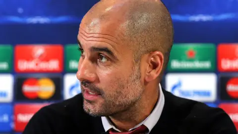 Pep Guardiola, en rueda de prensa Pep Guardiola, en rueda de prensa