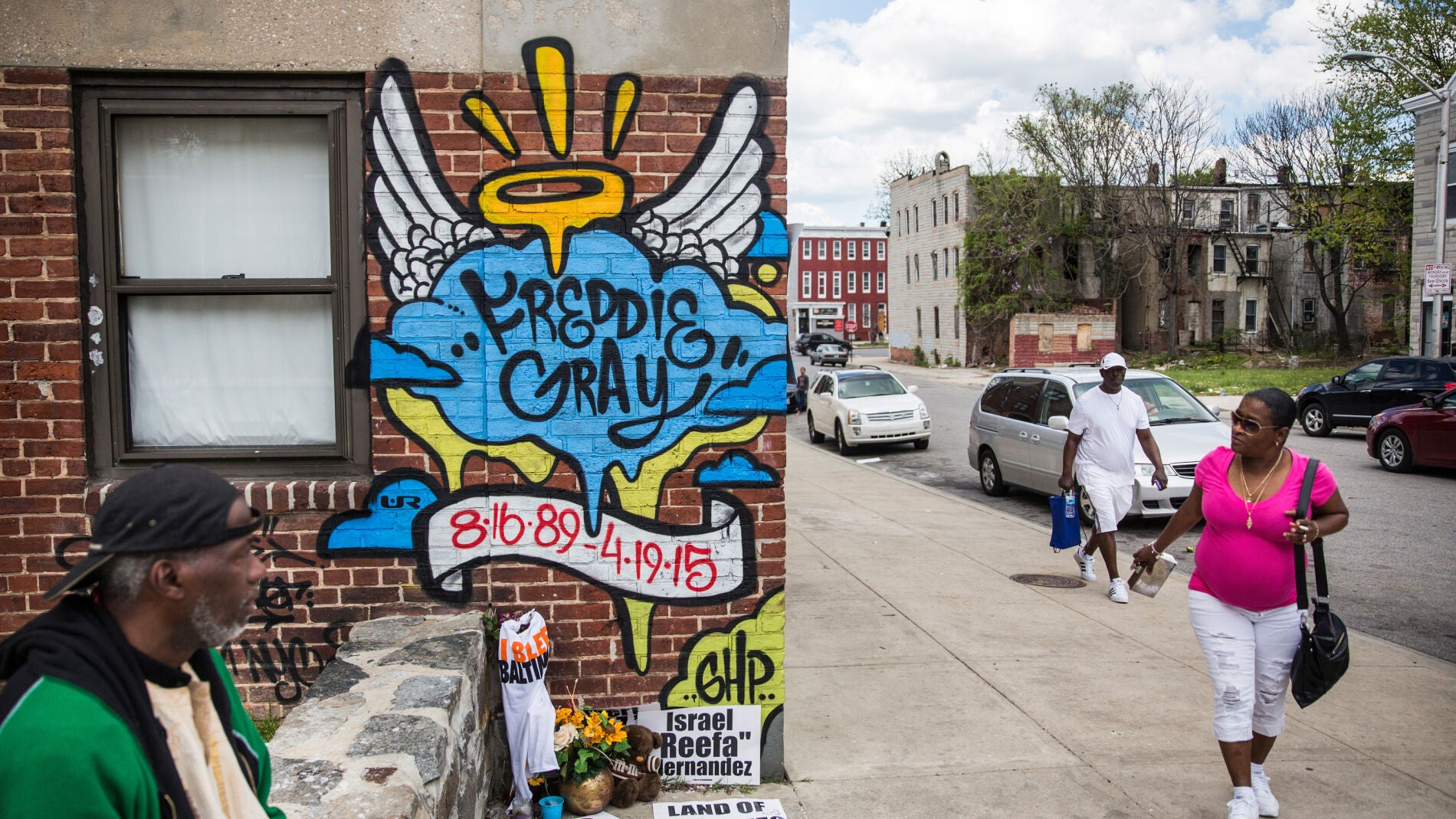 Mural en Baltimore recordando a Freddie Gray