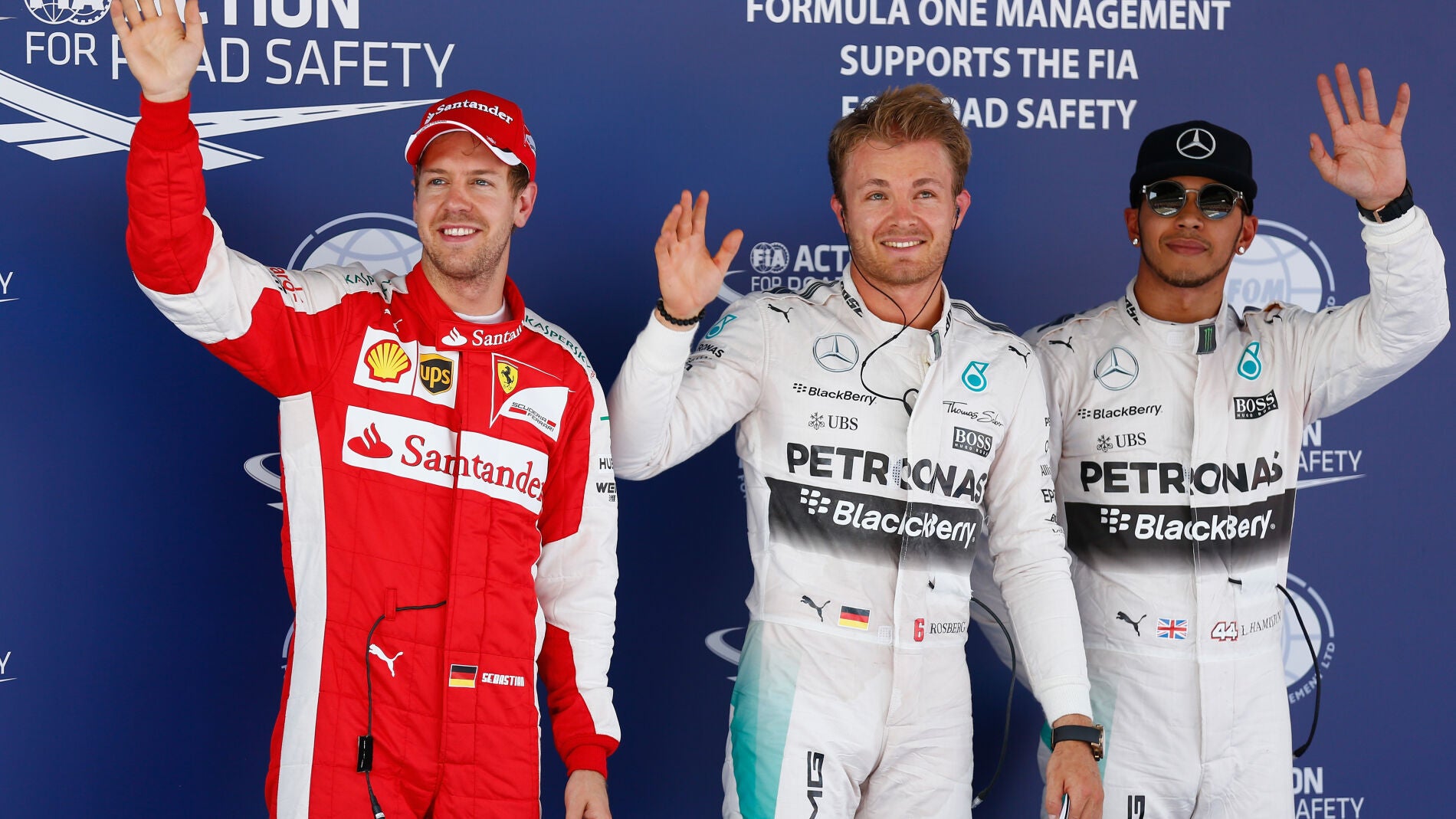 Los tres de la pole en Montmel&oacute;