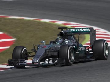 Nico Rosberg, durante la sesión de entrenamientos 
