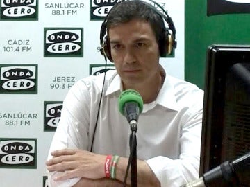 Pedro Sánchez en Onda Cero. Pedro Sánchez en Onda Cero.