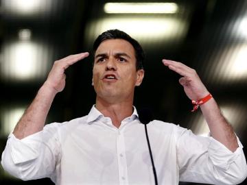 Pedro Sánchez, en un mitin en Barcelona