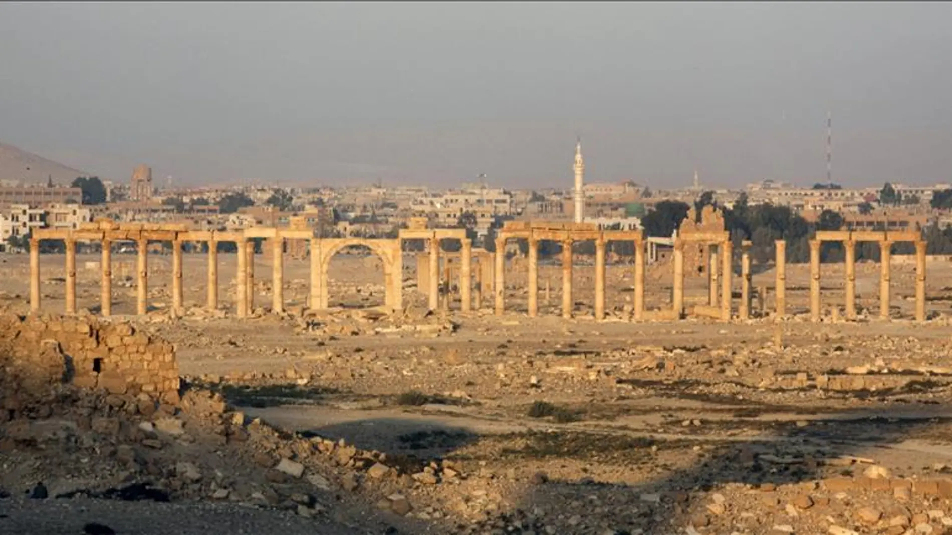 La ciudad de Palmira en Siria La ciudad de Palmira en Siria