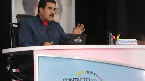 Nicolás Maduro, en su programa de televisión Nicolás Maduro, en su programa de televisión