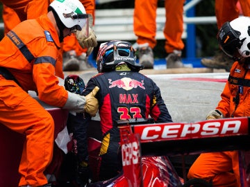 Verstappen, tras su accidente en Mónaco
