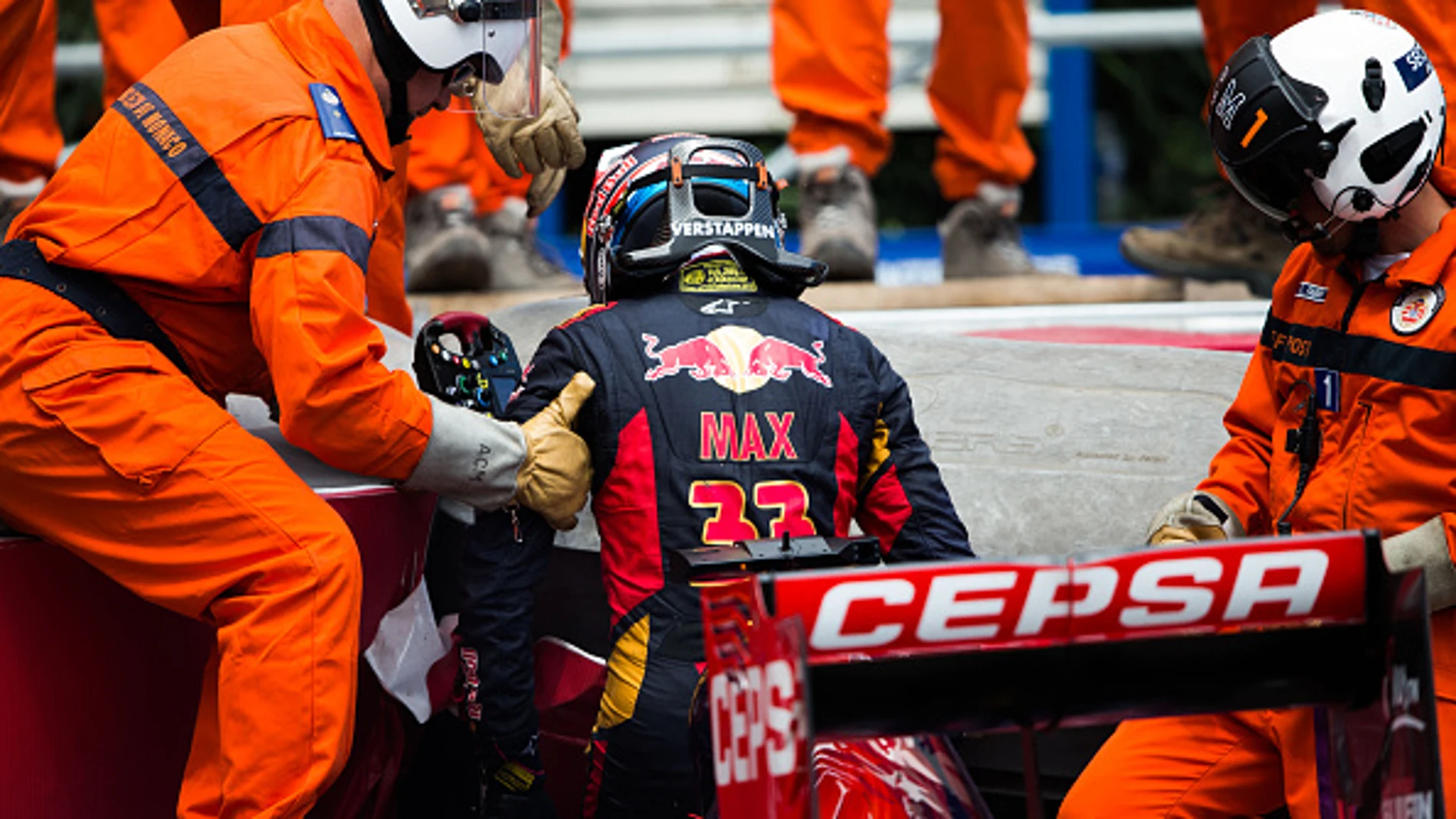 Verstappen, tras su accidente en Mónaco