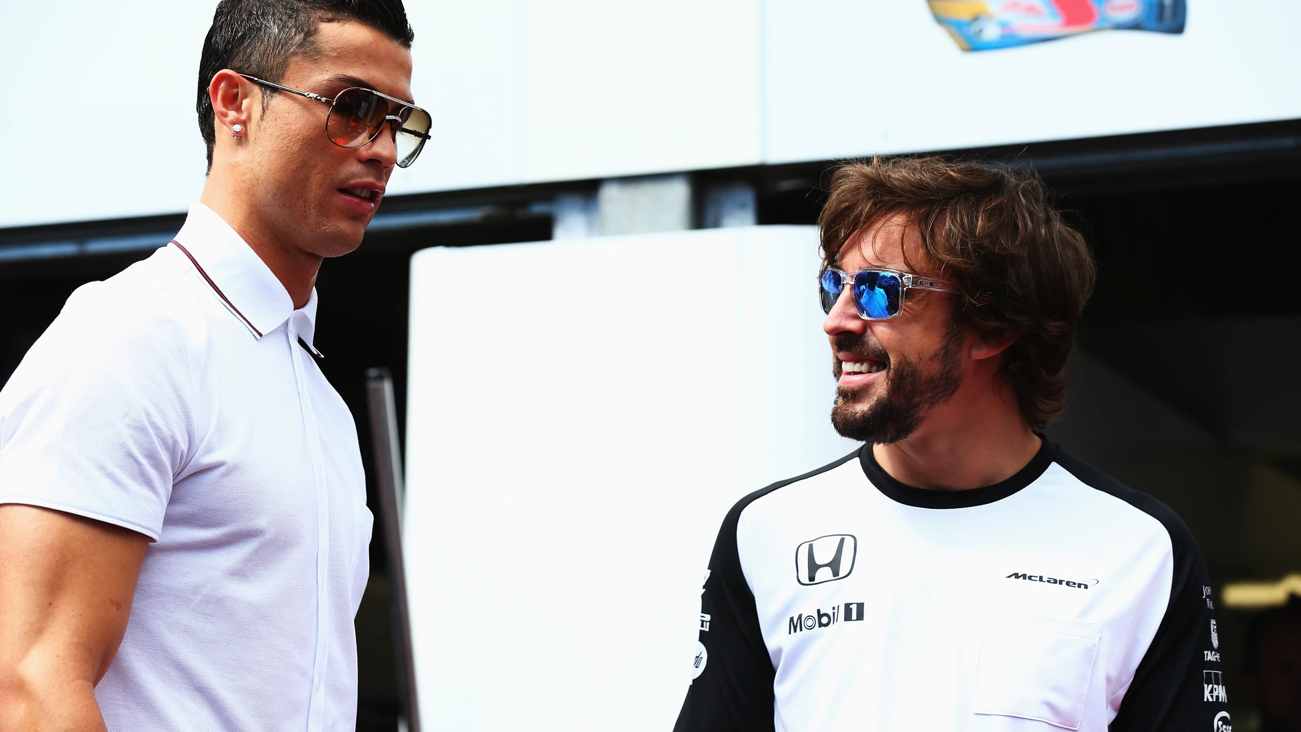 Cristiano Ronaldo y Fernando Alonso en Mónaco