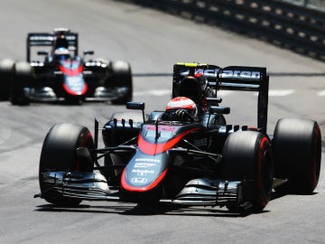 Los dos McLaren-Honda, juntos
