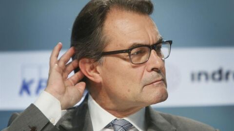 Artur Mas, durante la reuni&oacute;n del C&iacute;rculo de Econom&iacute;a