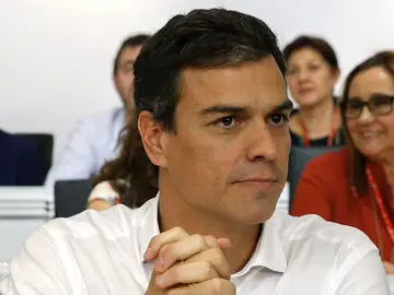El secretario general del PSOE, Pedro Sánchez, durante la reunión del Comité Federal El secretario general del PSOE, Pedro Sánchez, durante la reunión del Comité Federal