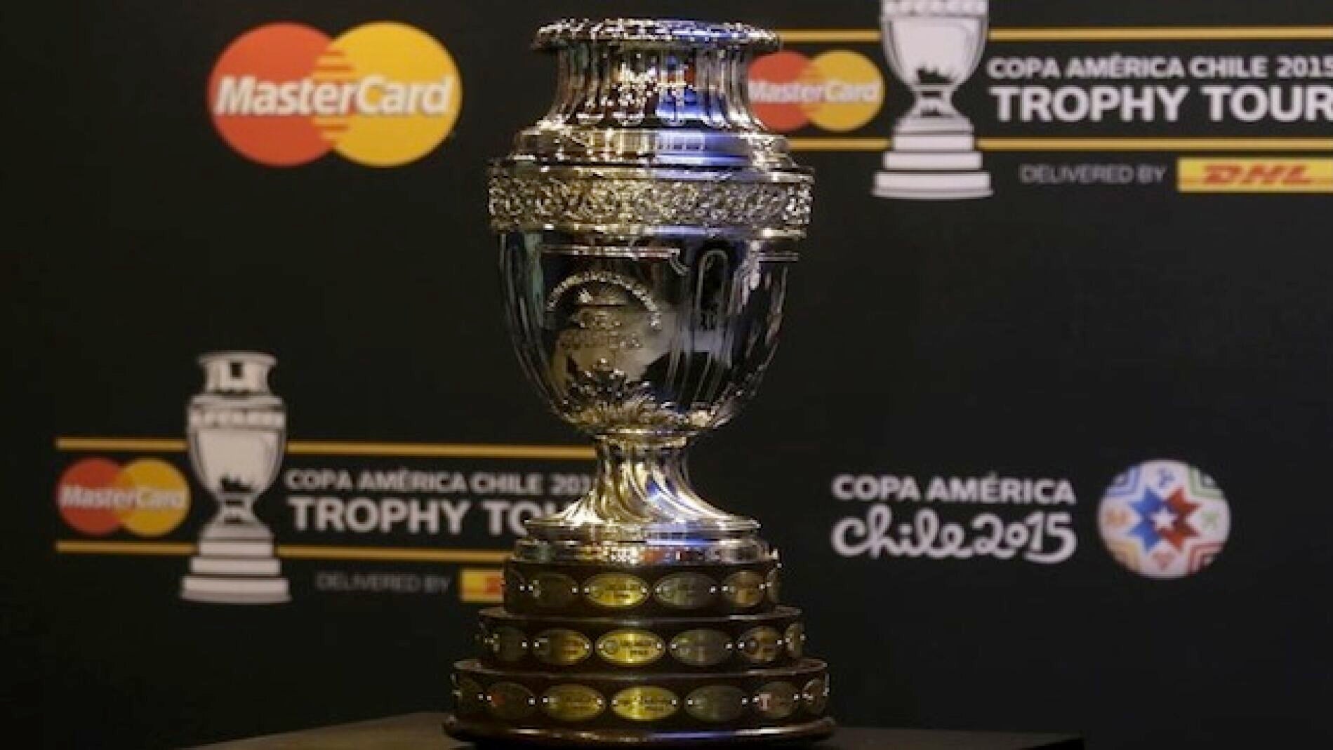 El trofeo de la Copa Am&eacute;rica de gira por Sudam&eacute;rica