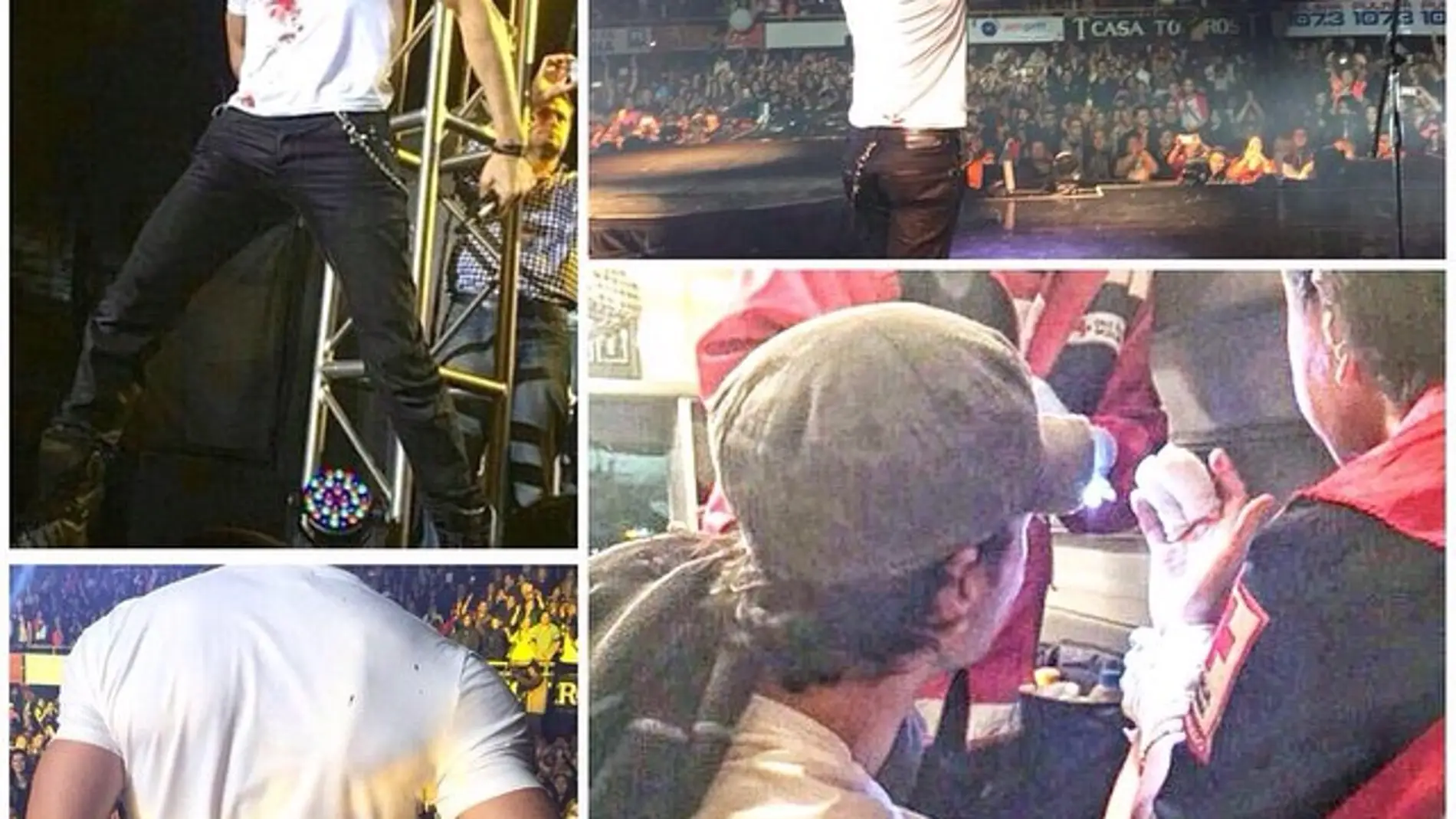 Enrique Iglesias resulta herido por un dron durante un concierto en Tijuana