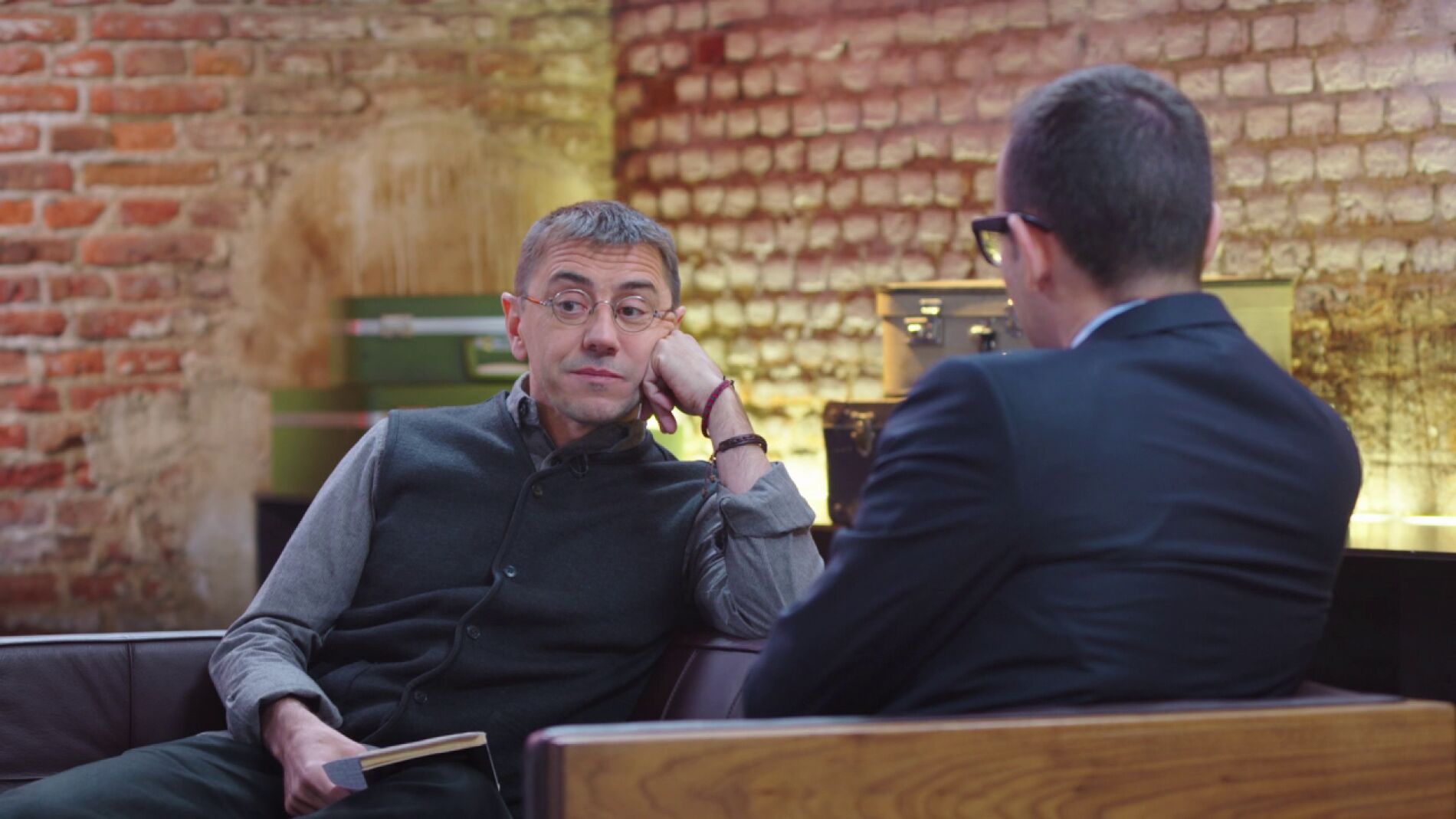 Juan Carlos Monedero conversa con Risto Mejide en 'Al rinc&oacute;n de pensar'