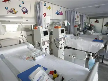 Habitación infantil del Hospital Vall d'Hebrón de Barcelona Habitación infantil del Hospital Vall d'Hebrón de Barcelona