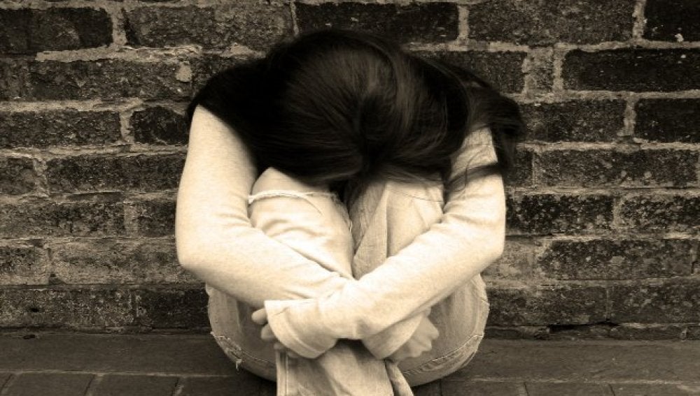 Una mujer triste