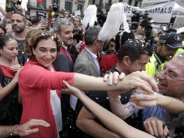 Ada Colau, en la calle