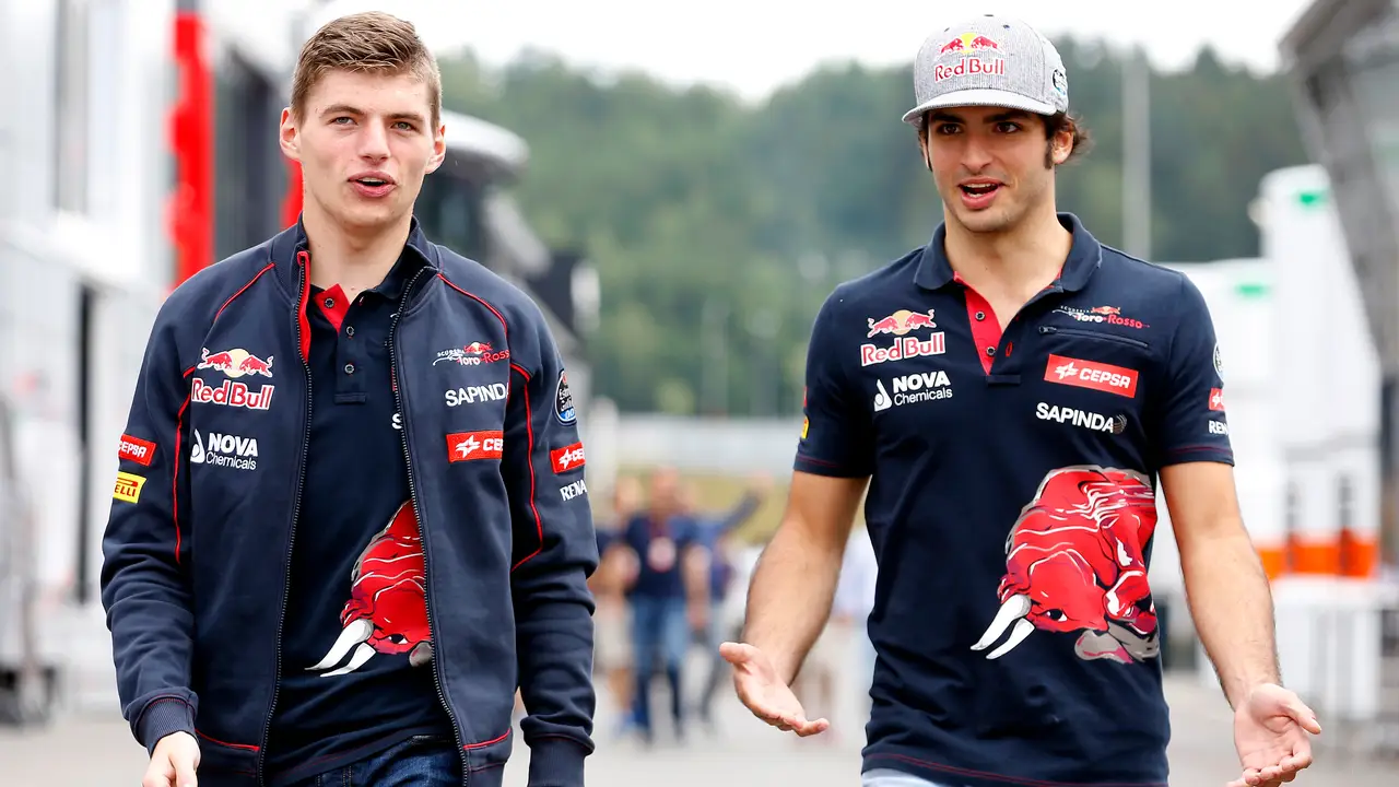 Sainz Jr y Verstappen en Spielberg