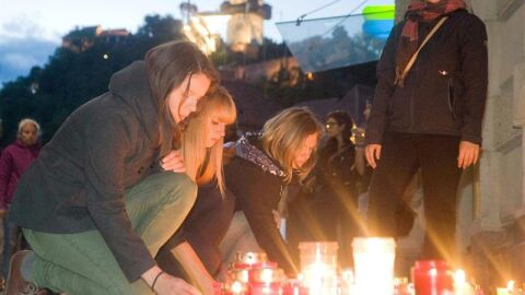 Conmemoraci&oacute;n tras el accidente en Austria