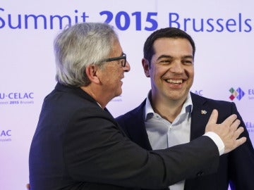 Tsipras y Juncker