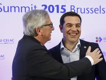 Tsipras y Juncker Tsipras y Juncker