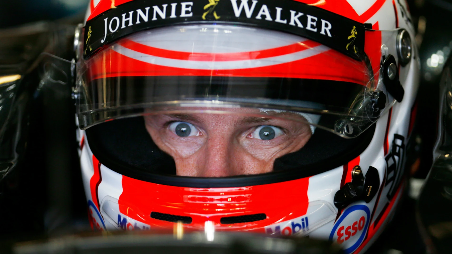 Jenson Button, con cara de sorpresa