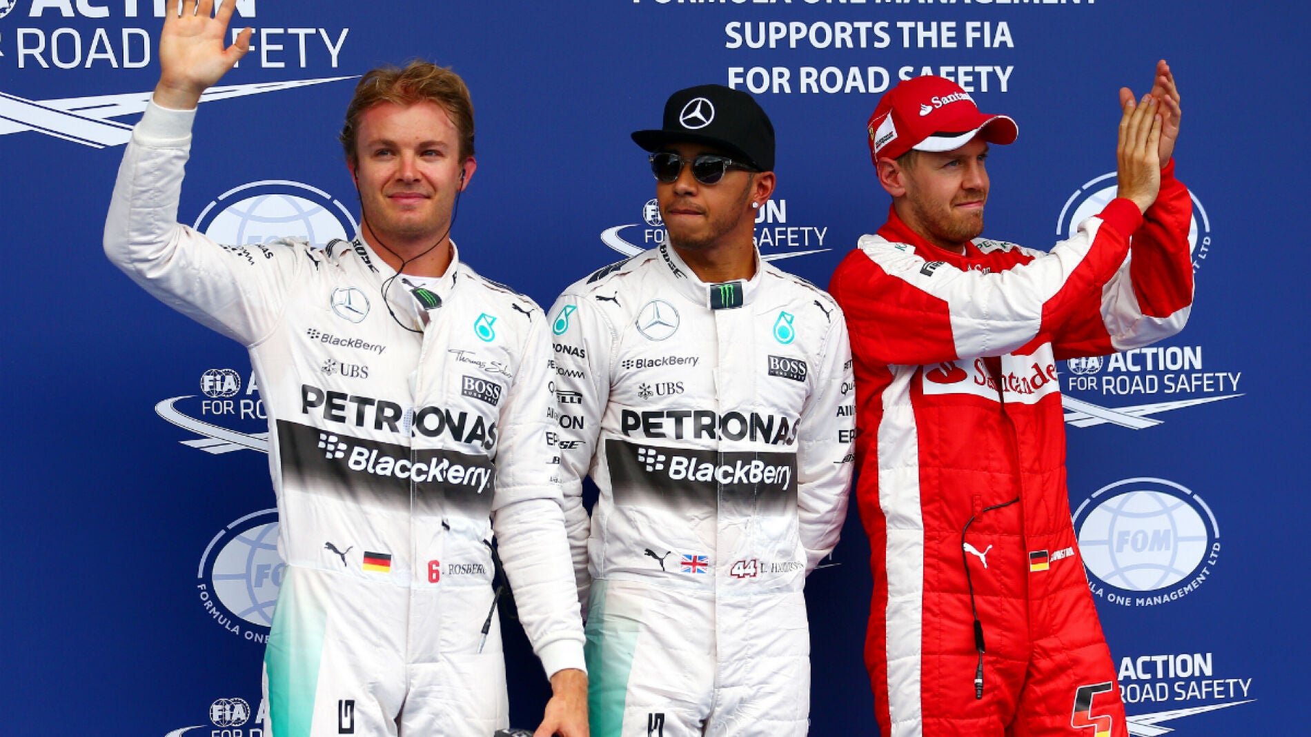 Hamilton, Rosberg y Vettel, los m&aacute;s r&aacute;pidos de Q3.