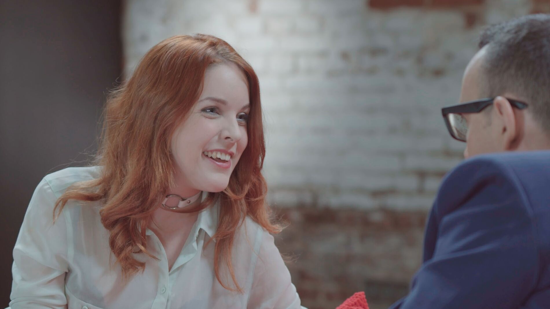 Amarna Miller se r&iacute;e con Risto Mejide en 'Al rinc&oacute;n de pensar'
