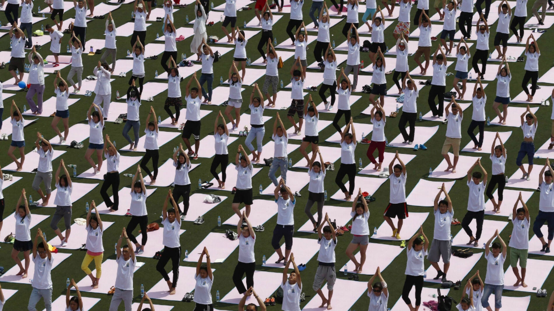 D&iacute;a internacional del yoga en la India (21-06-2015)