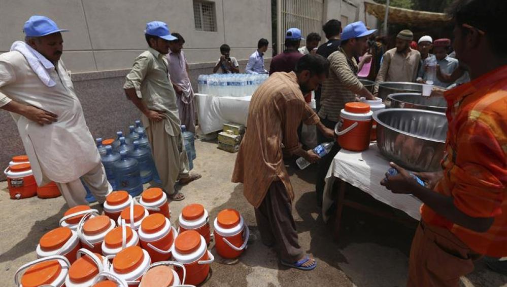 Ola de calor en Pakistán