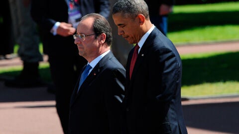 Obama y Hollande, en una visita oficial en Francia