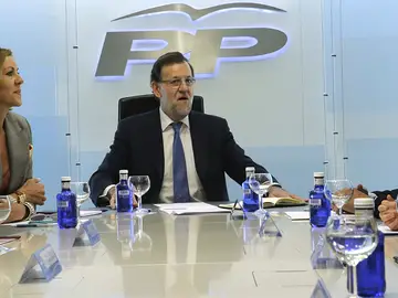 Mariano Rajoy preside la primera reunión de la nueva cúpula del partido Mariano Rajoy preside la primera reunión de la nueva cúpula del partido