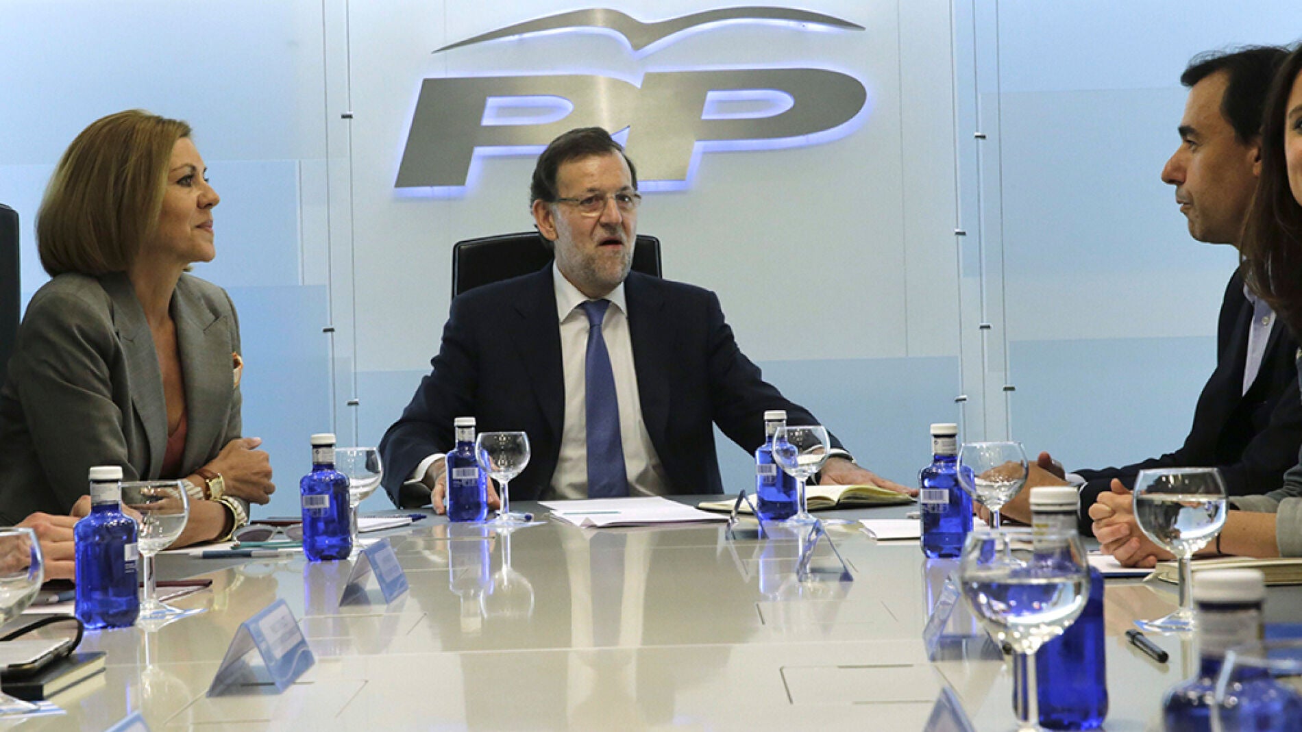 Mariano Rajoy preside la primera reuni&oacute;n de la nueva c&uacute;pula del partido
