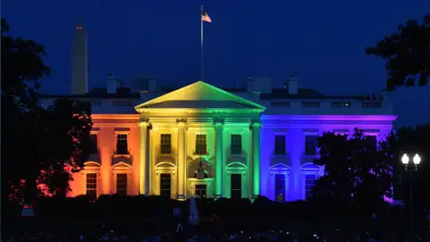 La Casa Blanca se tiñe de color arcoiris La Casa Blanca se tiñe de color arcoiris