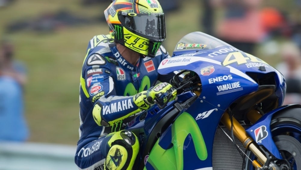 Rossi, con la Yamaha