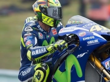 Rossi, con la Yamaha 
