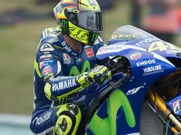Rossi, con la Yamaha Rossi, con la Yamaha