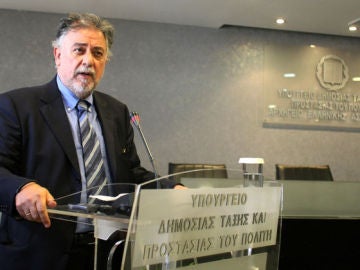 Yanis Panusis, ministro griego de Protección Ciudadana.