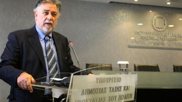 Yanis Panusis, ministro griego de Protección Ciudadana.